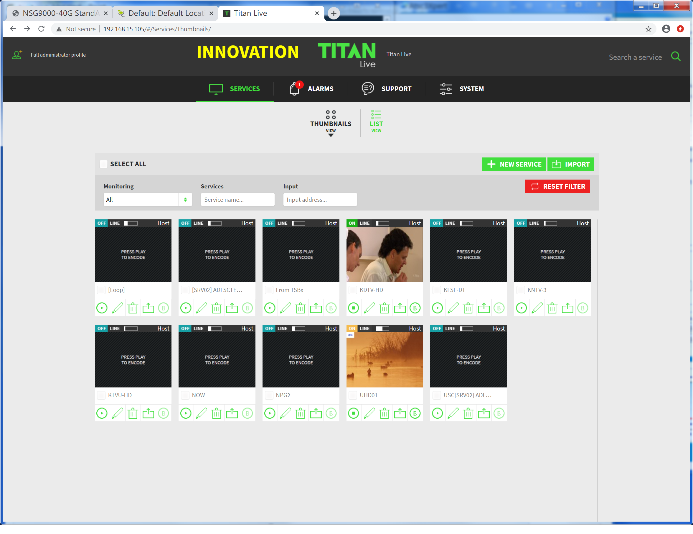 TITAN Home Page